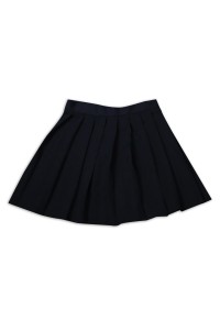 CH199 Design women's dark blue cheerleading pleated skirt invisible zipper pleated skirt side zipper cheerleading pleated skirt hk center detail view-6